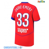 Camisa de time de futebol Paris Saint-Germain Warren Zaire-Emery #33 Replicas 3º Equipamento 2025-26 Manga Curta